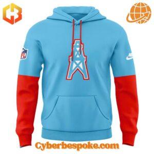 Front view of the Tennessee Titans Throwback Hoodie.