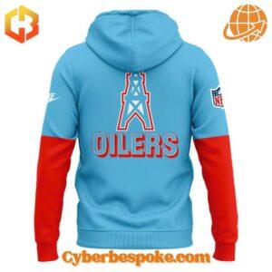 Back view of the Tennessee Titans Throwback Hoodie.