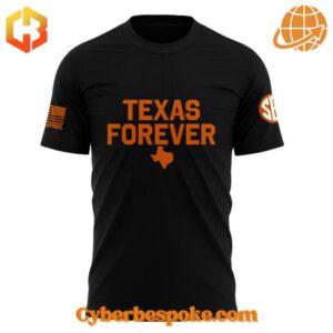 Texas Forever' Texas Longhorns shirt honoring military service with team pride