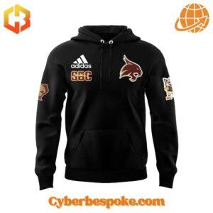 Front of Texas State Bobcats Adidas hoodie