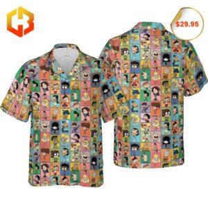 The Loud House 2025 Hawaiian Shirt featuring the animated characters in playful, tropical designs.