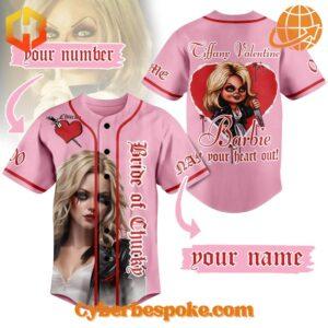 Bride of Chucky baseball jersey with Tiffany Valentine