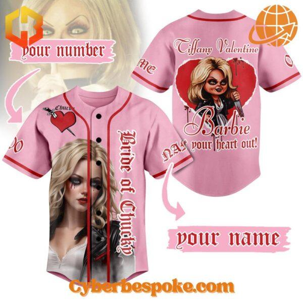 Bride of Chucky baseball jersey with Tiffany Valentine