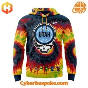 Unisex Utah Hockey Grateful Dead Night Hoodie made from premium fabrics, perfect for layering.