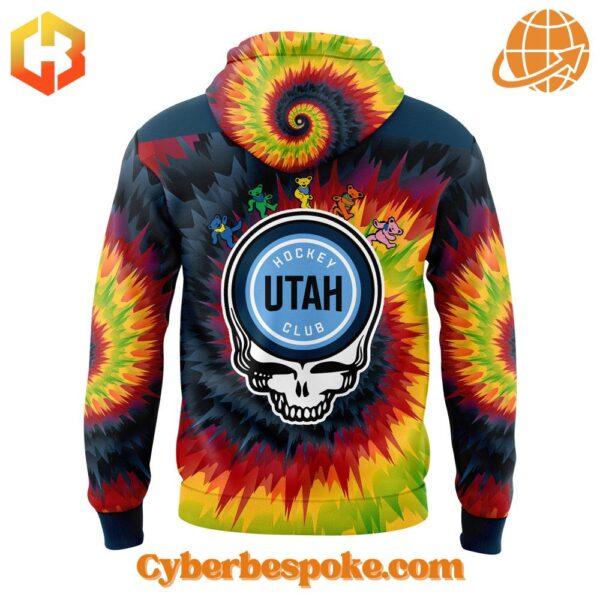 Unisex Utah Hockey Grateful Dead Night Hoodie made from premium fabrics, perfect for layering.