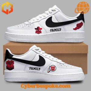 Bold and stylish Utah Utes Football Family Nike Air Force Shoes, crafted for movement and everyday wear.