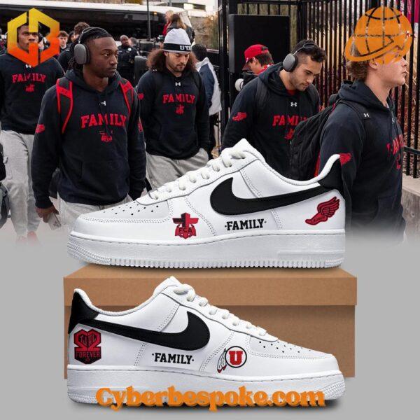 Bold and stylish Utah Utes Football Family Nike Air Force Shoes, crafted for movement and everyday wear.