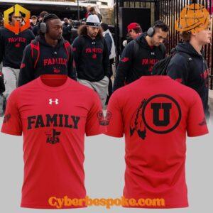 Unique 3D-designed Utah Utes Football Family Shirt, blending artistic visuals with everyday wear.