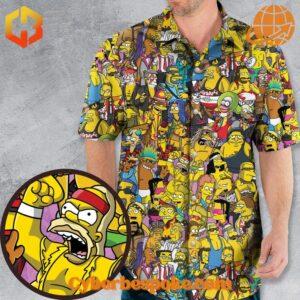 The unisex Wwe Simpsons Version Hawaiian Shirt is designed to keep you moving in style