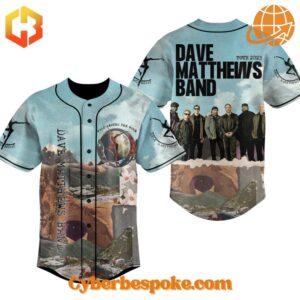 Detailed Front and Back of Walk Around The Moon Dave Matthews Band Baseball Jersey