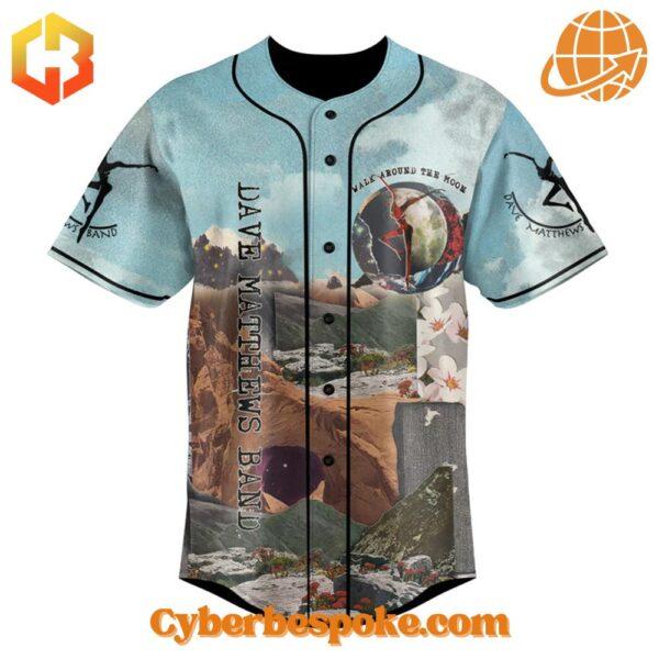 Front View of Walk Around The Moon Dave Matthews Band Baseball Jersey