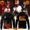 Washington Commanders Fanatics black hoodie with team logo and bold graphics.