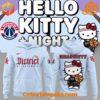 Washington Wizards Hello Kitty Night hoodie showcase with front and back designs