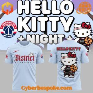 Washington Wizards x Hello Kitty Shirt front and back view