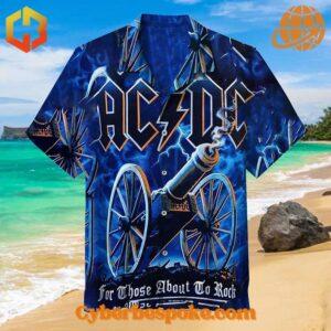 The Acdc Band For Those About To Rock Album Hawaiian Shirt is your new go-to for effortless style.