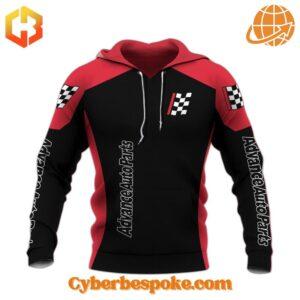 Soft and Classic Style with an Advance Auto Parts Black Red Hoodie