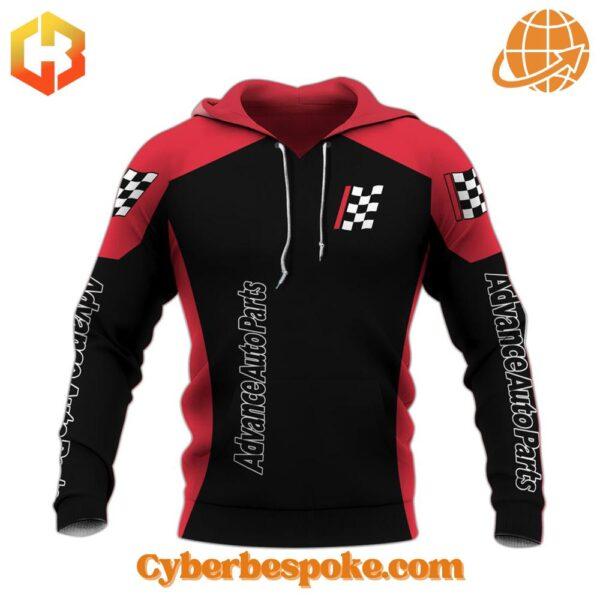 Soft and Classic Style with an Advance Auto Parts Black Red Hoodie