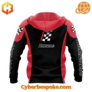 Soft and Classic Style with an Advance Auto Parts Black Red Hoodie