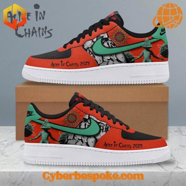 The Alice In Chains Nike Air Force Shoes blends premium materials with signature Air cushioning.