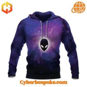 Soft and Classic Style with an Alien Galaxy Unisex Hoodie