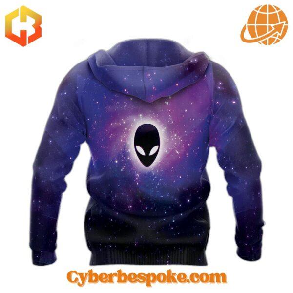 Soft and Classic Style with an Alien Galaxy Unisex Hoodie