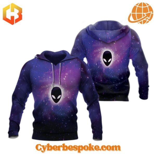 Soft and Classic Style with an Alien Galaxy Unisex Hoodie