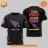 The Arizona Cardinals Beat Cancer Crucial Catch Shirt brings your style to life.