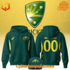 The 4 Australia National Cricket Icc 2025 Custom Hoodie combines a modern fit, premium texture, and breathable comfort