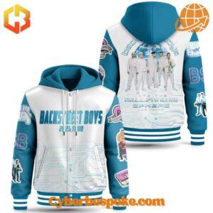 The 2 Backstreet Boys 2025 Tour Hooded Baseball Jacket combines softness, style, and a perfect fit for any occasion.