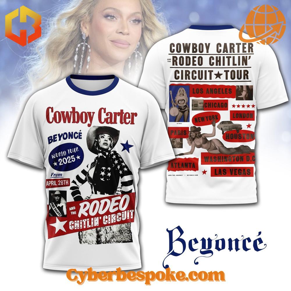 Beyoncé Cowboy Carter Rodeo Chitlin' Circuit Tour Shirt The Beyoncé Cowboy Carter Rodeo Chitlin' Circuit Tour Shirt brings your style to life.