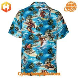 Elevate your footwear game with the sleek and stylish Bigfoot Surfing Version Hawaiian Shirt