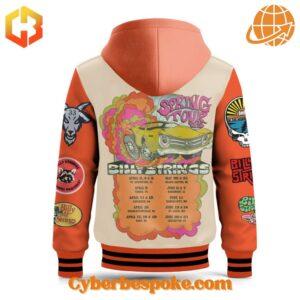 The perfect blend of style and comfort – Billy Strings Tour Hooded Baseball Jacket