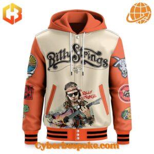 The perfect blend of style and comfort – Billy Strings Tour Hooded Baseball Jacket