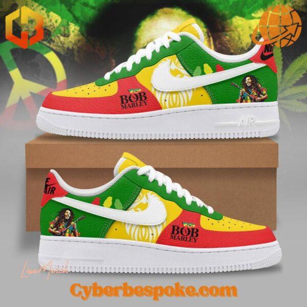 Bold and stylish Bob Marley Nike Air Force Shoes, crafted for movement and all-day wear.