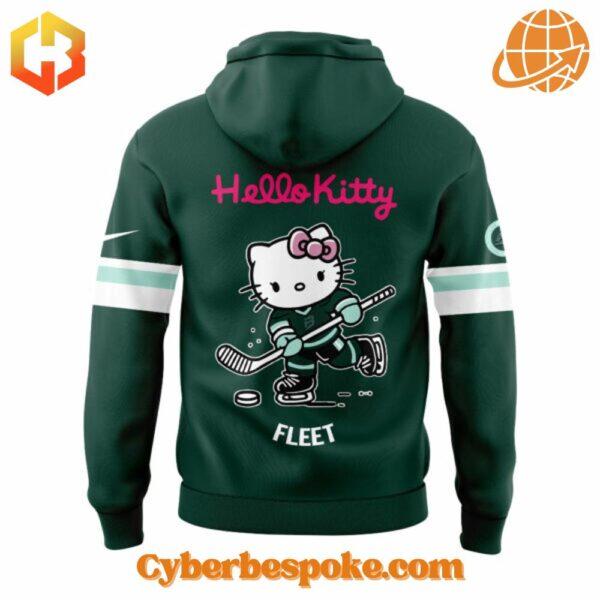 Wear the extraordinary with the Boston Fleet Hello Kitty Hoodie – hyper-detailed 3D prints that last.