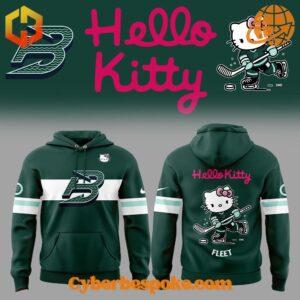 Wear the extraordinary with the Boston Fleet Hello Kitty Hoodie – hyper-detailed 3D prints that last.