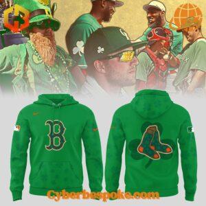 The Boston Red Sox St Patick’s Day 2025 Hoodie 1 combines a modern fit, premium texture, and breathable comfort