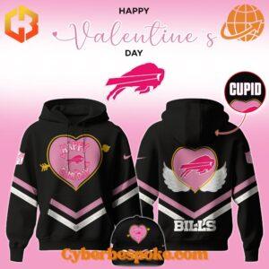 Take your style beyond the ordinary – the Buffalo Bills Valentine Happy Game Day Hoodie brings 3D designs to life.