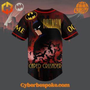 Experience fashion in a new dimension with the Caped Crusader The Batman Baseball Jersey – wear the unexpected.