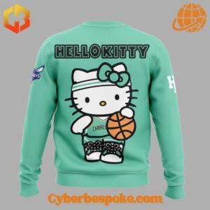 Versatile Charlotte Hornets Hello Kitty Sweatshirt designed for everyday wear and effortless style.