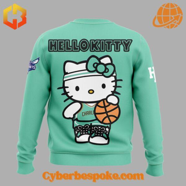 Versatile Charlotte Hornets Hello Kitty Sweatshirt designed for everyday wear and effortless style.