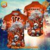 The Cincinnati Bengals Skull Hawaiian Shirt is made for comfort, confidence, and style.