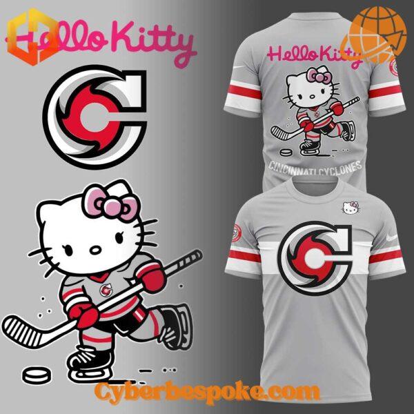 Break the boundaries of traditional fashion with the Cincinnati Cyclones Hello Kitty Hoodie.