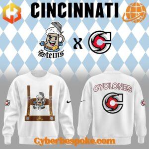 The Cincinnati Cyclones Zinzinnati Steins Sweatshirt is made for comfort, confidence, and style.