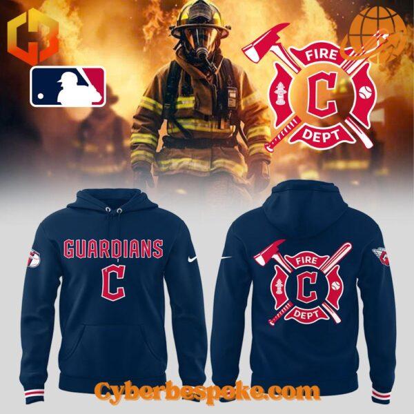 The Cleveland Guardians Firefighter Appreciation Night Hoodie blends comfort, quality, and modern design