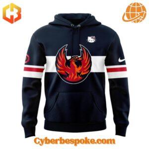 Experience fashion in a new dimension with the Coachella Valley Firebirds Hello Kitty Hoodie – wear the unexpected.