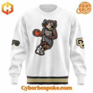 The Colorado Buffaloes White Chip Basketball Hoodie offers premium quality with a modern touch.