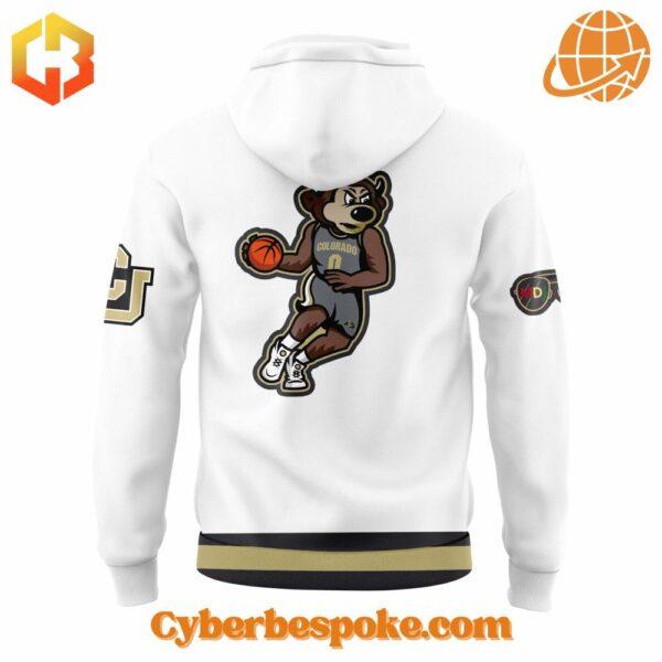 The Colorado Buffaloes White Chip Basketball Hoodie offers premium quality with a modern touch.