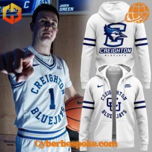 The perfect blend of style and comfort – Creighton Bluejays Men Basketball Throwback Hoodie