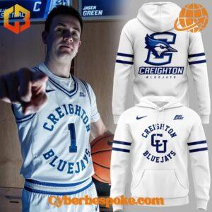 The perfect blend of style and comfort – Creighton Bluejays Men Basketball Throwback Hoodie